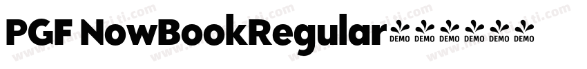 PGF NowBookRegular字体转换